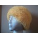 Hand knitted bulky & warm beanie/hat  fuzzy yellow  eb-29552714